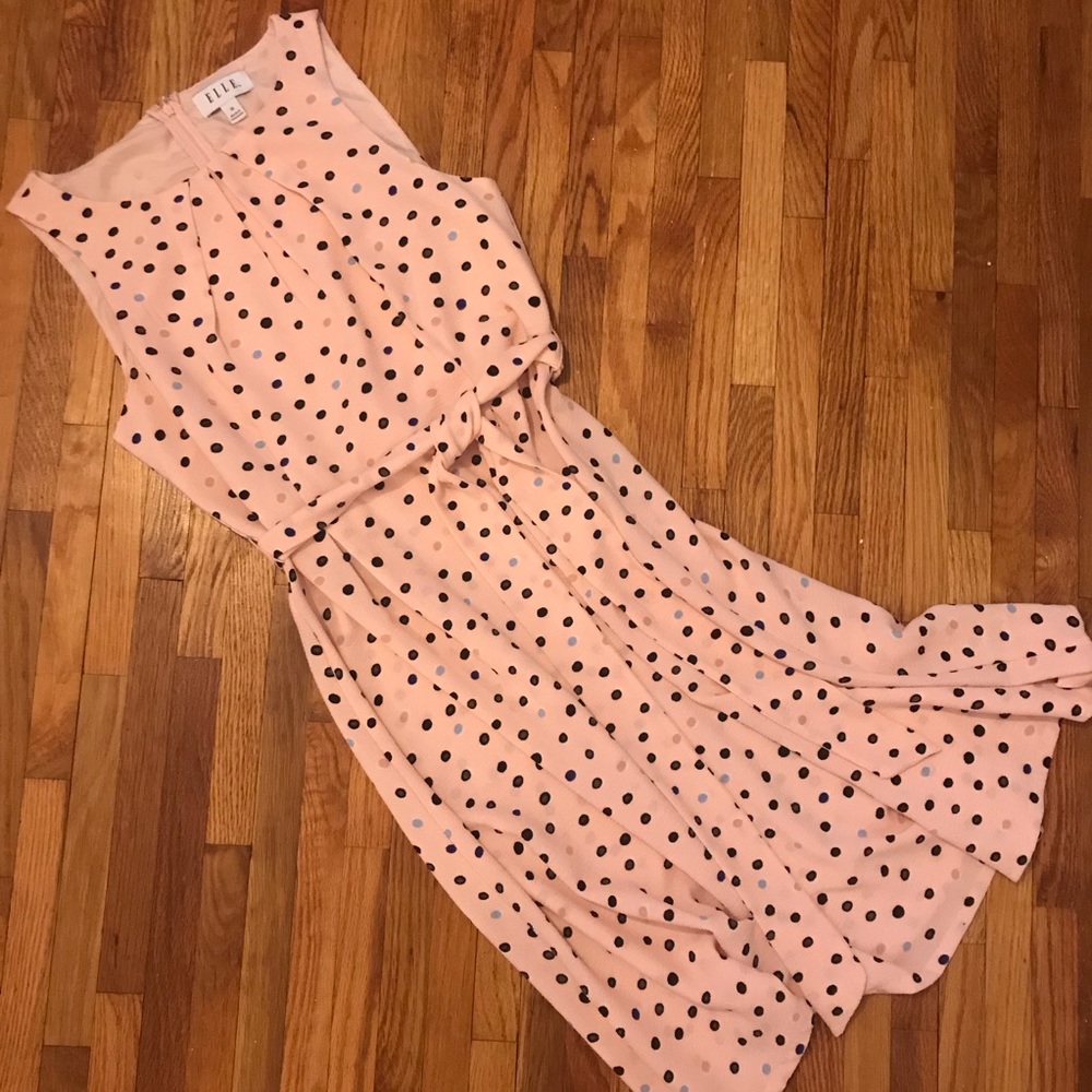 Blush Polka Dot Dress